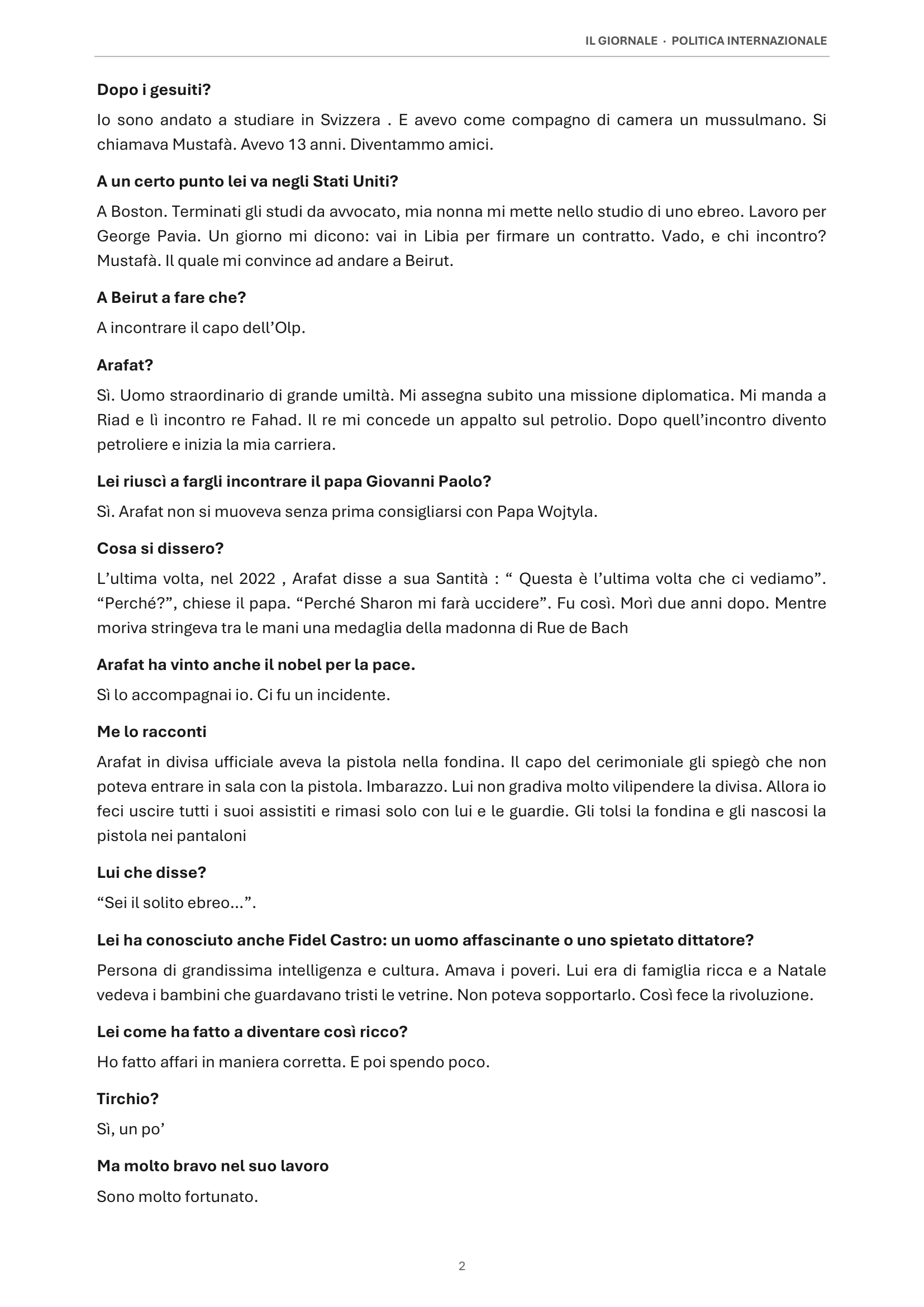 Pagina 2 dell’articolo de Il Giornale del 5 agosto 2026 su Nunzio Alfredo D’Angieri
